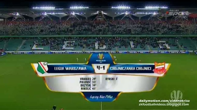 All Goals and Highlights - Legia Warsaw 4-1 Chojniczanka - Poland Cup 18.11.2015 HD