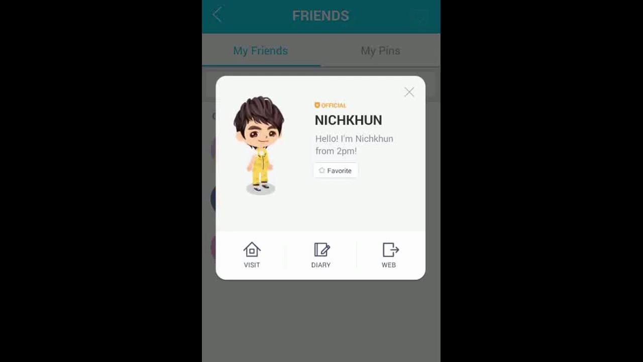 Nichkhun Avatar in Line Play