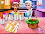 Giant Play Doh SURPRISE EGGS and Surprise Frozen Elsa & Anna Easter Basket by DisneyCarToy