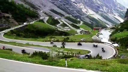 Italo disco.Mike Mareen Here I Am. motorbike road travel