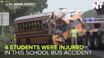 Florida School Bus Hits Trees, Injures 4 Kids