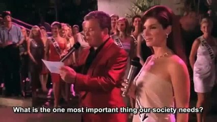 World peace is the one most important thing our society needs - miss congeniality 2000