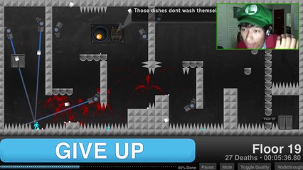 ME RINDO !! | Give Up (juegos difíciles)