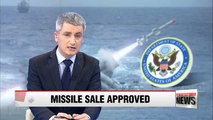 U.S. approves sale of Harpoon missiles to S. Korea