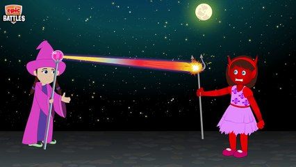 Finger Family Epic Battles Crazy Satan Vs Witch | Halloween Finger Family Nursery Rhymes