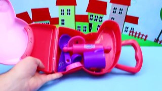 Cooking PEPPA PIG Baking Carry Case ❤ How To Make Sprinkle Candy Pretzels With Play Doh ch