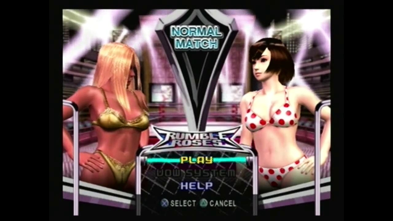 War of the Rumble Roses Swimsuit Battle S2 -  Reiko Hinomoto vs Aisha (RR)
