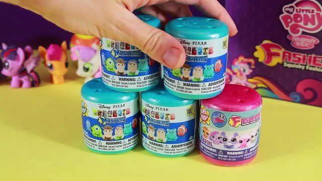 Disney Mashems Pixar NEW Fashems LPS Rare Toys Opening Toy Story Monsters Inc Finding Nemo
