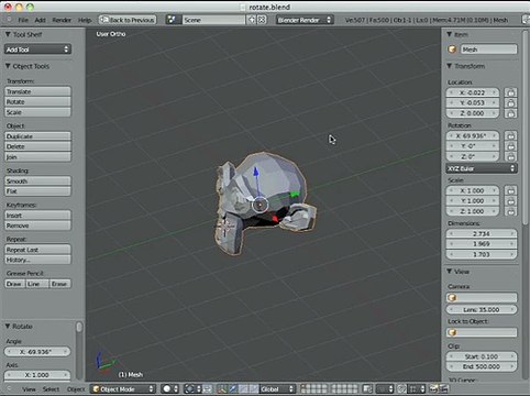 Rotating Objects in Blender Video Tutorials-BDS Part 13.mp4