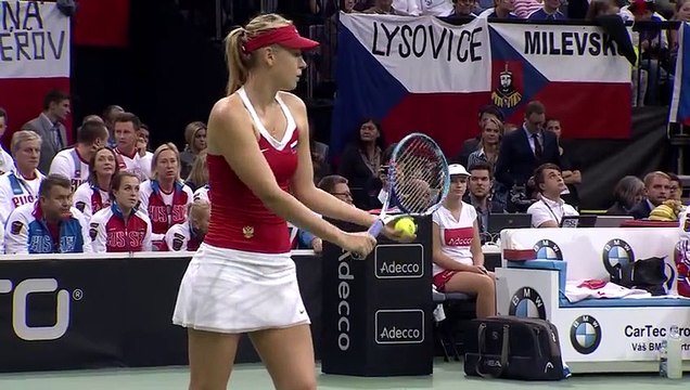 Maria Sharapova (RUS) defeats Karolina Pliskova