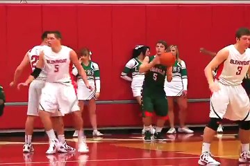 Incredible Basketball Shot Into Own Basket