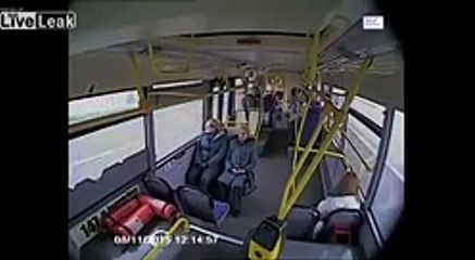 Bus driver had fallen asleep at the wheel