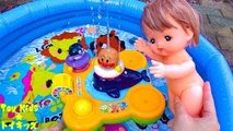 メルちゃん おもちゃアニメ プールで噴水❤水遊び Toy Kids トイキッ