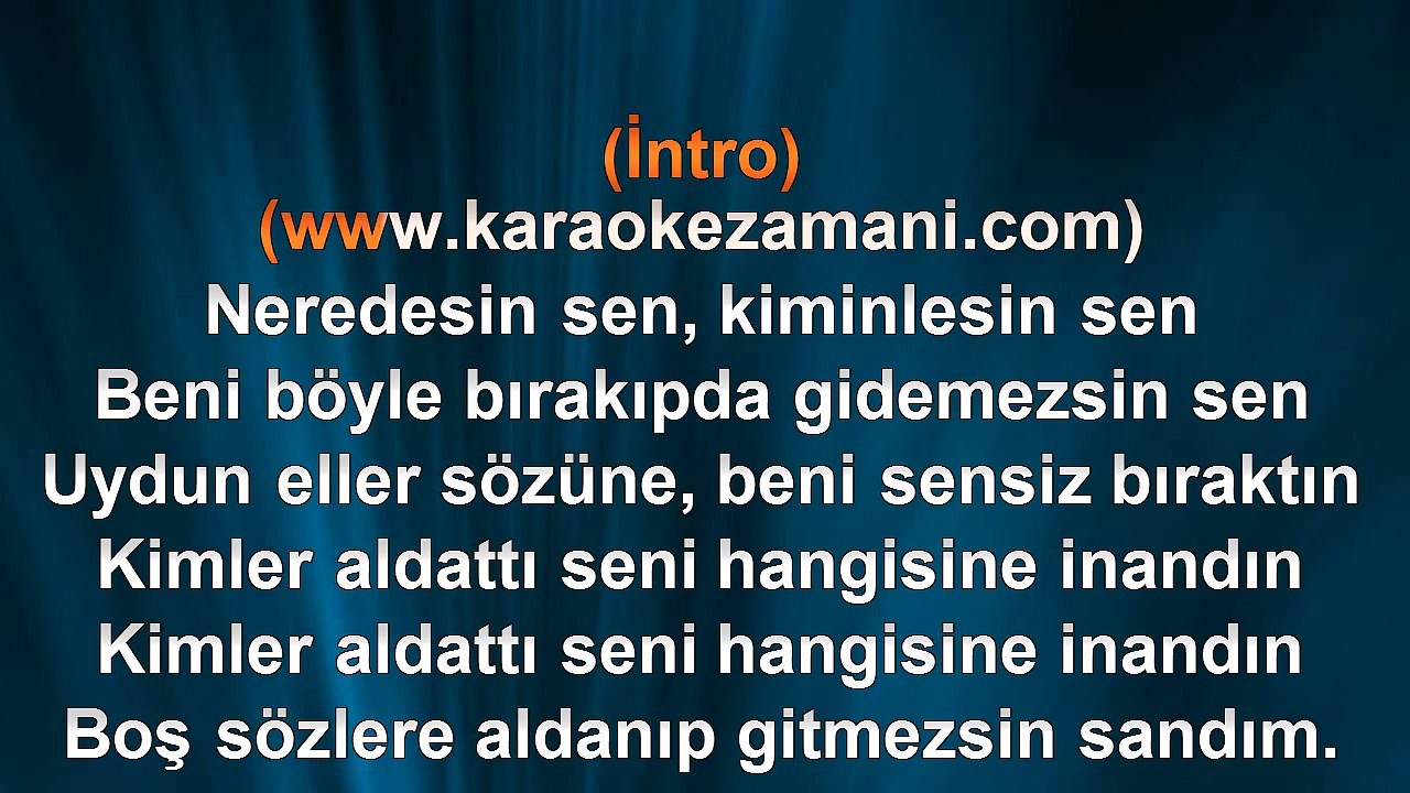 Sibel Can - Neredesin Sen - (2007) TÜRKÇE KARAOKE