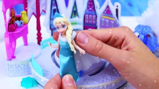 NEW Frozen Elsa s Ice Skating Rink Playset With MagiClip Dolls, Hans & Surprise Toys in Sn