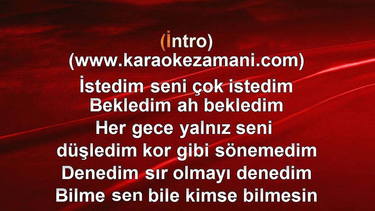 Sibel Tüzün ‐ Kırmızı - 2003 TÜRKÇE KARAOKE