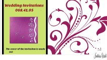 Contemporary Romantic Wedding Invitations Card By
