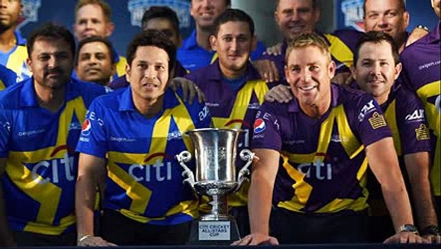 Highlights - Sachins Blasters vs Warnes Warriors 1st T20 - sehwag , sachin , ponting Stars 2015 -