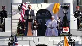 FULL SPEECH: POPE Francis and President Obama Deliver Remarks at White House WH Ceremony 9