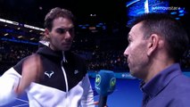 Rafael Nadal Interview after his match vs. Murray at WTF 2015 (in Spanish)