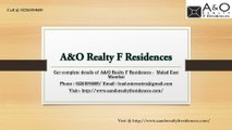A&O Realty F Residences - Malad East Mumbai - Price, Review, Floor Plan - Call @ 02261054600