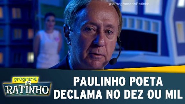 Paulinho poeta declama no Dez Ou Mil