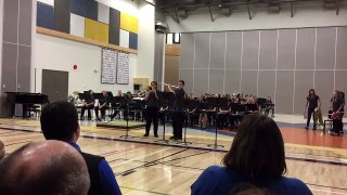 my son playing at school Christmas concert