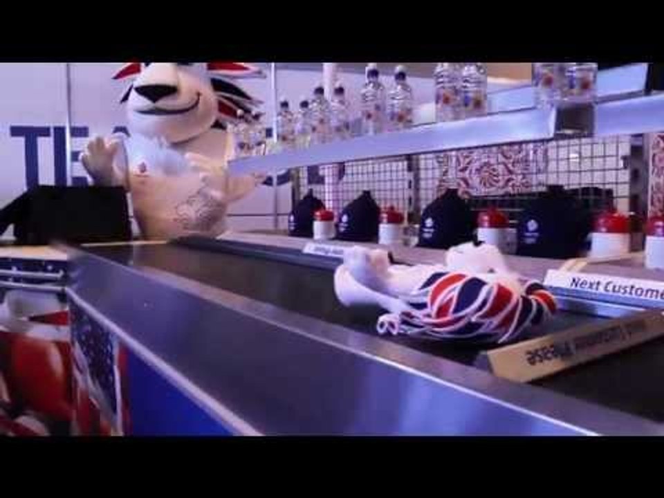 Pride helping Aldi UK at the Check Out during Baku 2015 Kitting Out