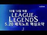 리그 오브 레전드 5.20 패치노트