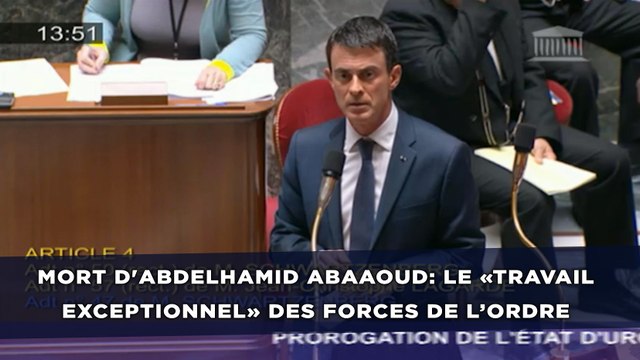 Mort d'Abdelhamid Abaaoud: Valls salue un «travail exceptionnel» des forces de l'ordre
