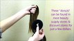 How To Make A Donut Bun _ Sock Bun With No Ends, Dance Hairstyles