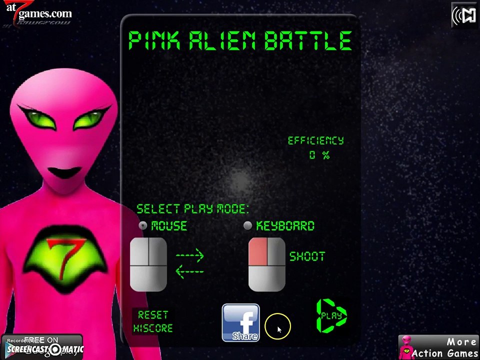 Pink Alien Battle