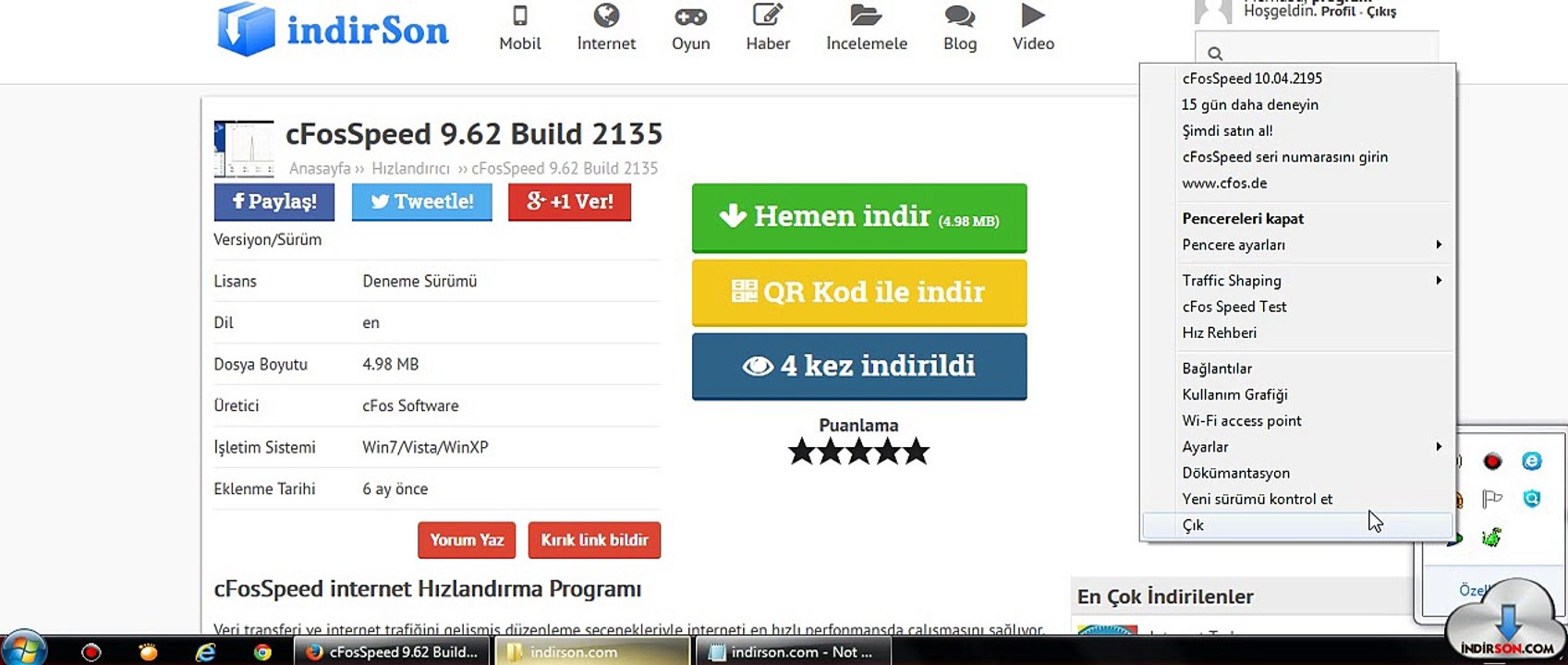cFosSpeed Programı Nedir Nasıl Kurulur Kullanılır