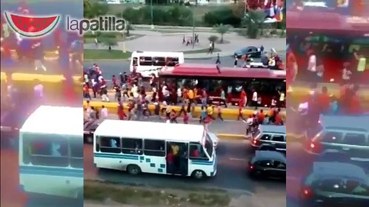Así fue el apoyo a Nicolás Maduro durante su recorrido por Puerto La Cruz