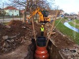 Izgradnja kanalizacione mreže u Boljevcu, 18. novembar 2015. (RTV Bor)