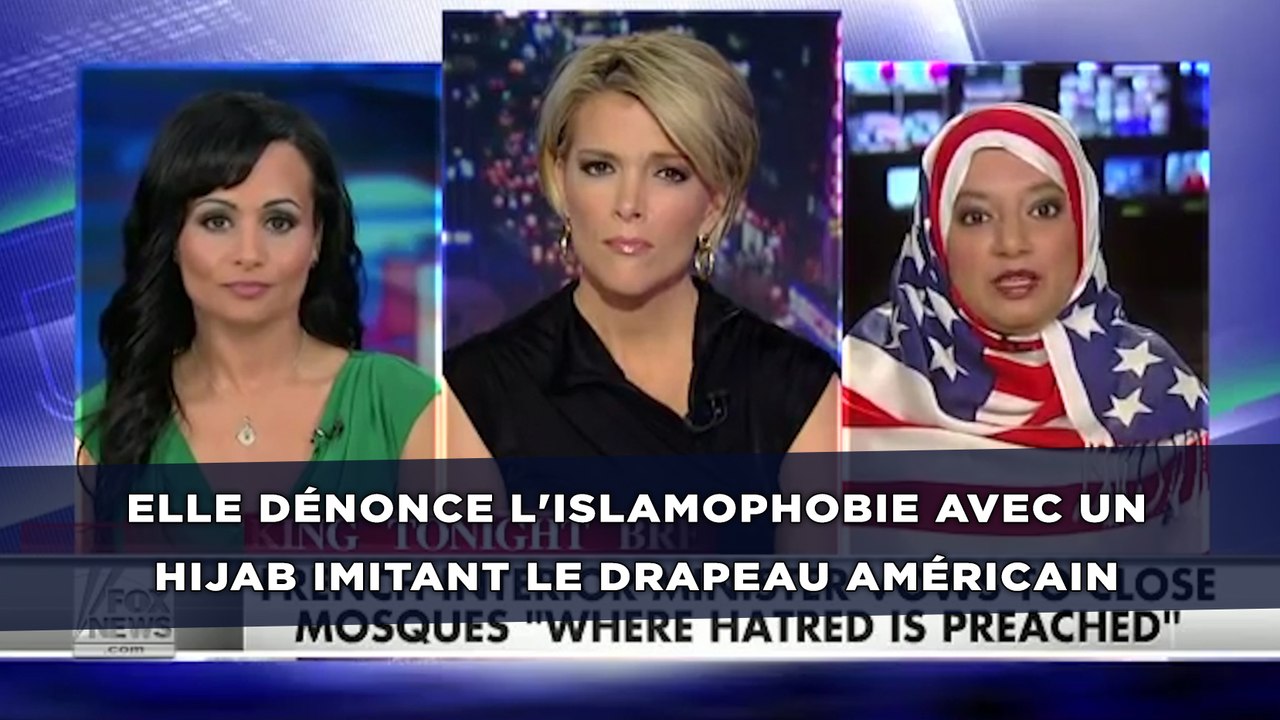 Une musulmane dénonce l'islamophobie avec un hijab aux couleurs du drapeau américain