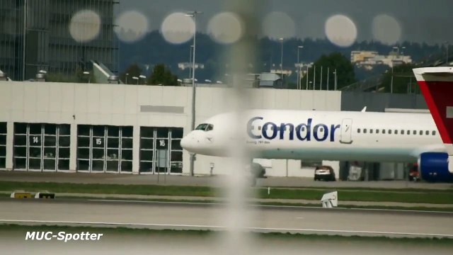 Condor Thomas Cook Boeing 757-330 D-ABOM departure at Munich Airport München Flughafen