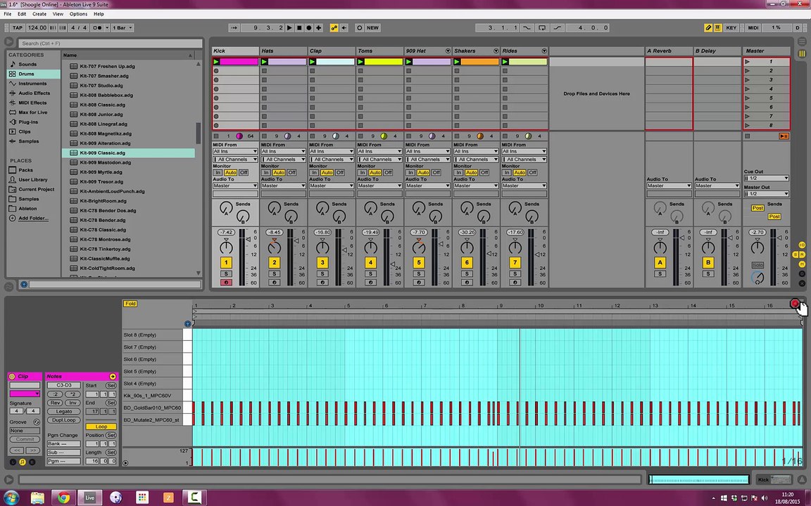 Electronic Music Production with Ableton  1.6. Working with Clips
