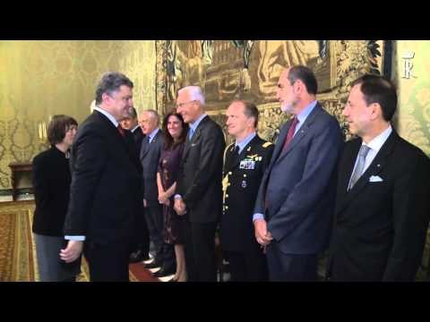 Roma - Incontro tra Il Presidente Mattarella e il Presidente Porošenko (19.11.15)