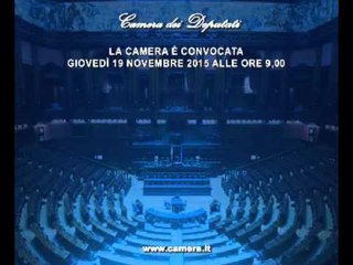 Roma - Camera - 17^ Legislatura - 525^ seduta (19.11.15)