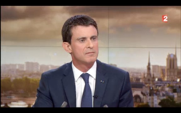 Manuel Valls au 20h de France 2