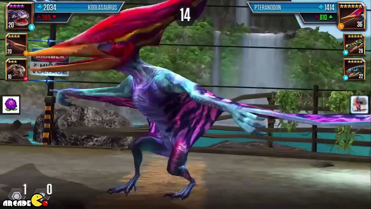 HYBIRD KOOLASAURUS Vs MAX LEVEL T.REX - Jurassic World The Game!