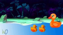Five Little Ducks English Rhyme | 3D Cartoon Animation English Nursery Rhymes For Kids
