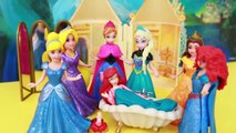 Disney Ariel Princess Castle Mattel Review Play Doh bath water Little Mermaid Frozen Elsa