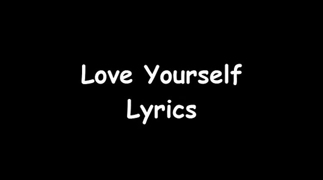 Justin bieber love yourself lyrics cover
