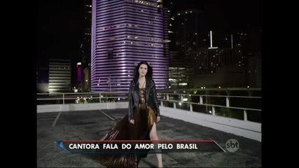 Cantora Laura Pausini conversa com o SBT Brasil