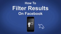 How To Filter Results On Facebook - Facebook Tip #17