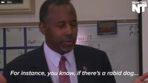 Ben Carson Compares Fleeing Refugees To Rabid Dogs