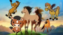Finger Family Nursery Rhymes for Children Horse Cartoons | Finger Family