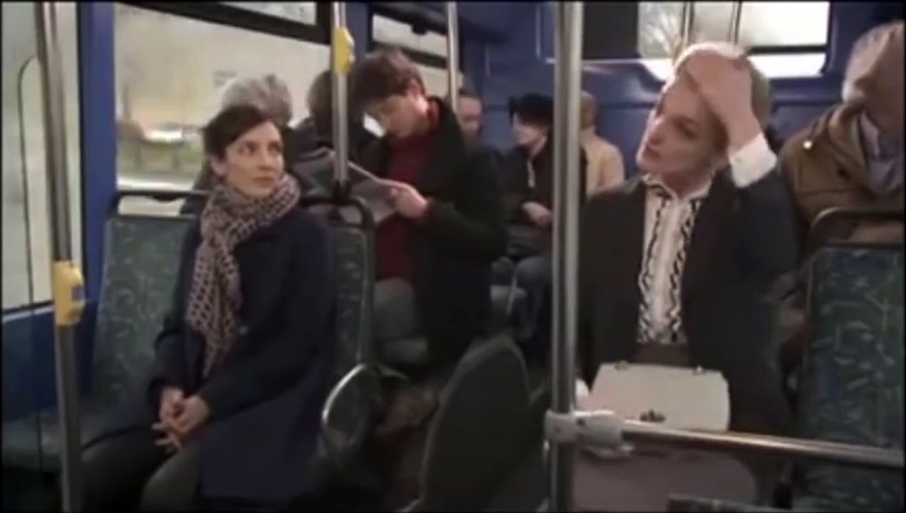 Die laughing at two womans on bus
